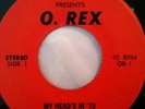 O REX 45 BRILLIANT KBD NY PUNK GEM ORAL RECORDS RARE