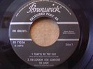 ROCKABILLY BUDDY HOLLY AND THE CRICKETS 45 RPM EP