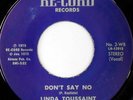 rare Soul Funk 45 LINDA TOUSSAINT don't say no Hear