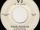 BEATLES Please Please Me Vee Jay WHITE LABEL 45 VJ 581