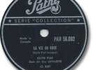 Rare EDITH PIAF French 78 RPM Record. La vie en rose