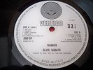 BLACK SABBATH - PARANOID: VERTIGO 1970 G/Fold 6360 011
