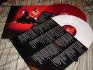 white stripes elephant, double, red & white vinyl rare