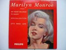 45 t Marilyn MONROE philips 432 812 BE  Le Milliardaire