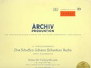 Archiv 198186 Pierre FOURNIER Bach Cello Suites #1 & 2