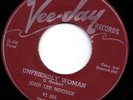Vee Jay blues 45  JOHN LEE HOOKER - Unfriendly Woman