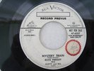 RARE ELVIS PRESLEY PREVUE 45 RCA  47-6357 MYSTERY TRAIN