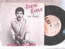 STEVE EARLE   PINK & BLACK   4 SONG EP LSI 1982  45 VG+