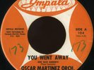 OSCAR MARTINEZ You Went Away TEX MEX R&B 45 listen