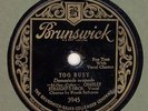 CHARLEY STRAIGHT ORCHESTRA ON BRUNSWICK 3945