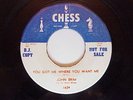 RARE BLUES 45 1624 EARLY DJ SILVER TOP CHESS JOHN BRIM