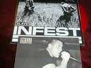 Infest-Slave LP Red vinyl Orig 1st press DrawBlank Rec