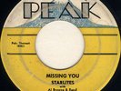 DOO WOP THE STARLITES 45 MISSING YOU - ON PEAK - L K