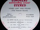 private AFRO-JAZZ promo LP/WALI & THE AFRO-CARAVAN/1969