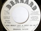 rare Modern Soul 45 EMANUEL TAYLOR on BERNARD Listen