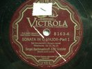 78 rpm Victrola Sergel Rachmaninoff Sonata Parts1-2-3-4