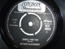 Arthur Alexander  (Baby) For You  Rare 7