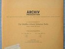 HELMUT WALCHA Bach trio ORIG Archiv DGG 13019 GER-54 NM