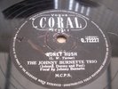 THE JOHNNY BURNETTE TRIO HONEY HUSH RARE 78 RPM RECORD