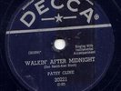 PATSY CLINE - WALKIN AFTER MIDNIGHT -78 RPM DECCA 30221