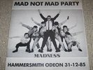 Madness - Mad Not Mad Party - Rare Live LP - Blue Vinyl