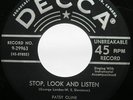 PATSY CLINE Stop, look... 1956 Canada RARE DECCA 45 NM