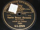 PABLO DE SARASATE 78 rpm french G&T 37929