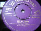 ELVIS PRESLEY  LOVE ME TENDER/ ANYWAY YOU WANT ME HMV