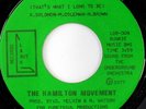 rare Modern Soul 45 HAMILTON MOVEMENT on LOOK OUT