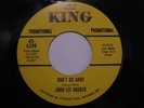 JOHN LEE HOOKER rare Blues 45 promo KING LISTEN