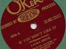 LAURA SMITH PERRY BRADFORD OKEH 8316 JAZZ 78 RPM E-