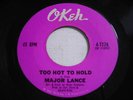 Major Lance Too Hot to Hold Original 1965 45rpm VG++