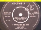 PINK FLOYD Single UK 45 PSYCH PROG It Would Be So Nice