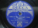 AL BOWLLY 'LOVE IS THE SWEETEST THING' 1931 DECCA 78