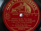 4x78rpm ELLY NEY TRIO SCHUBERT HOELSCHER CELLO STRUB