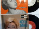 2 VINYLES EP 45 TOURS MICHELE ARNAUD CHANTE GAINSBOURG.