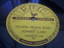 JOHNNY CASH FOLSOM PRISON BLUES RARE SUN 78 RPM RECORD