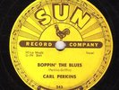VERY RARE SUN 78 CARL PERKINS BOPPIN THE BLUES #261 Vg+