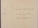 JACQUELINE EYMAR / Q. LOEWENGUTH, CESAR FRANCK 50'S LP