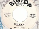 DEL SHANNON original promo RUNAWAY dj M- 45
