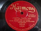 JULIE WINTZ - LOU GOLD HARMONY 1051 JAZZ 78 RPM E+