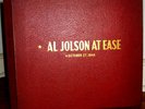 Al Jolson-At Ease-Rarest Set-Near Mint 1946-Original