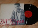 RETURN OF ART PEPPER JAZZ WEST ORIGINAL 1ST PRESS M-