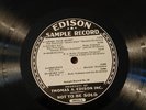 Edison Diamond Disc Sample Record 10110-R/10111-L
