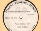 Stereo acetate TOMMY FACINDA High School USA Atlantic