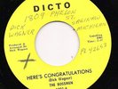 Bossmen 45 DICTO Dick Wagner Personal Copy Bad Girl