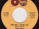 GINO PARKS - For This I Thank You - Rare Early Tamla 45