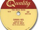 ANDY DE JARLIS 78 RPM Record Fiddle Caribou Reel LISTEN