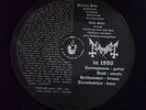 MAYHEM the dawn of the black hearts PIC DISC LP Burzum