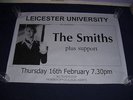 THE SMITHS - 1984 PROMO TOUR POSTER - LEICESTER